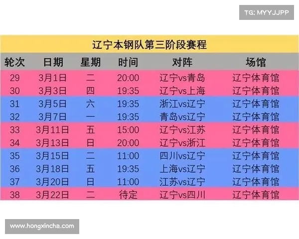 男蓝比赛日程 男蓝比赛日程